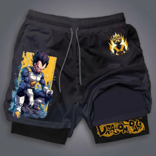 Short 2 em 1 Compressao Academia Vegeta Inseto Sayajin Dbz Dragon Ball Z Anime Gym Bodybuilder em Oferta na Shopee