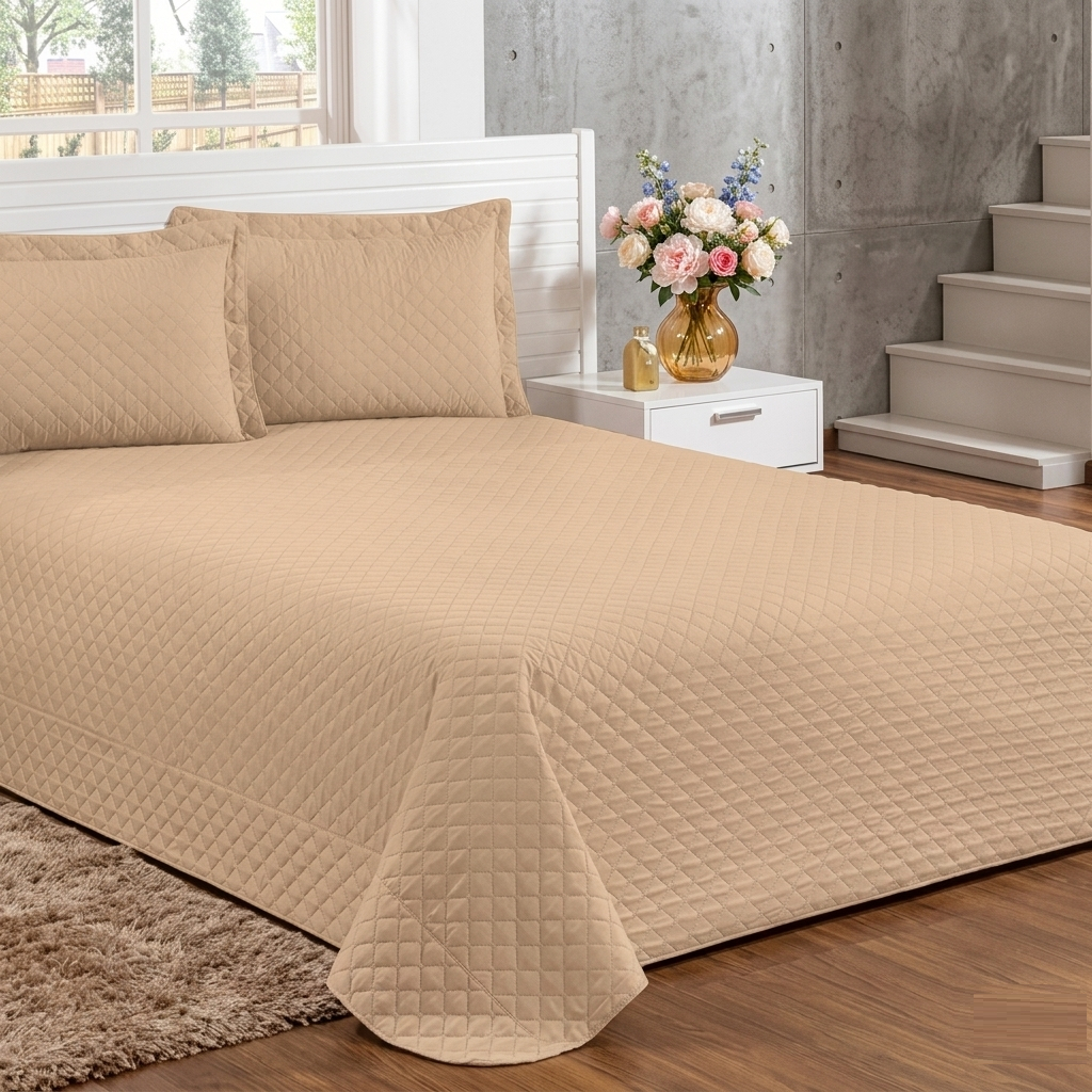 Cobre Leito Toque Aveludado Colcha Solteiro, Casal, Queen 01 Peça 100% Matelado Ultrassônico