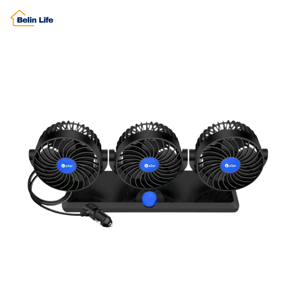 Ventilador De Cabeça Dupla Do Carro Veículo Automóvel Dc 12v em Oferta na Shopee