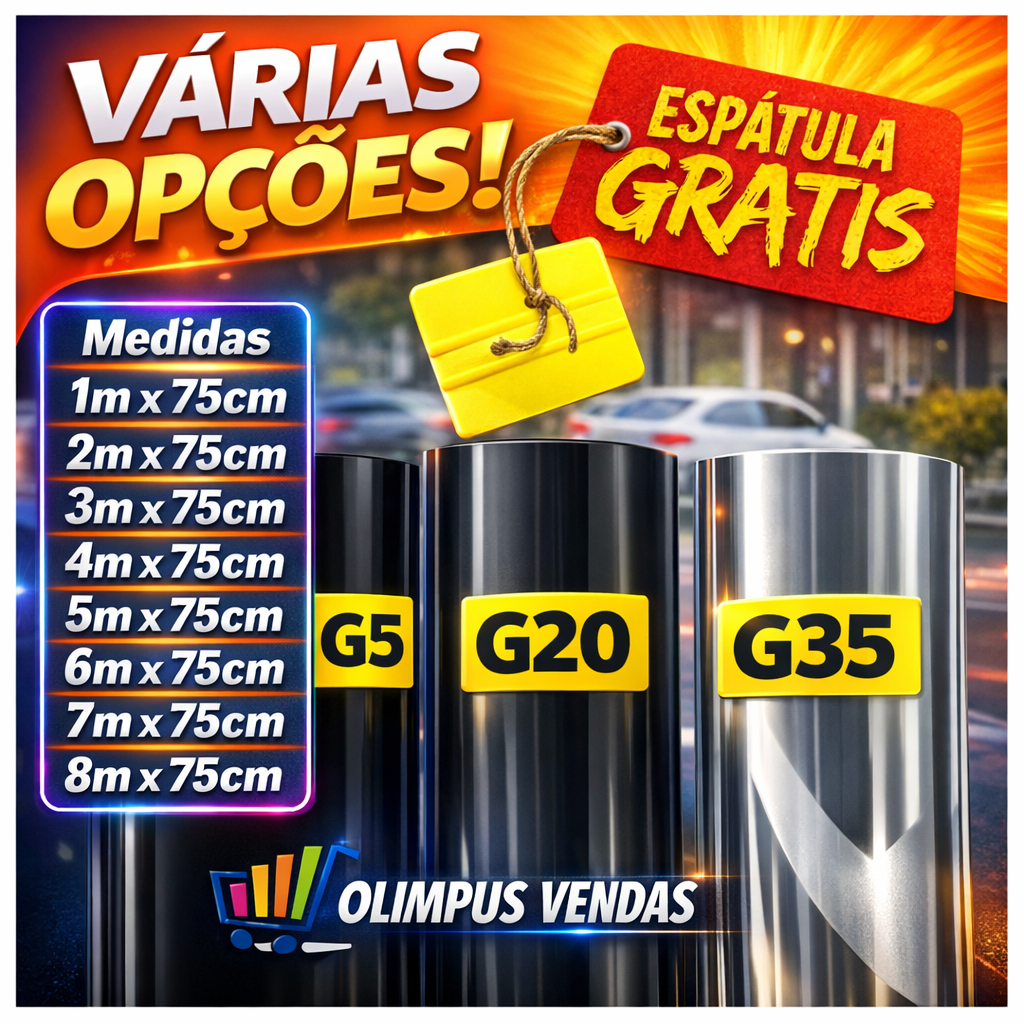 Insulfilme 75cm residencial e automotivo em Oferta na Shopee