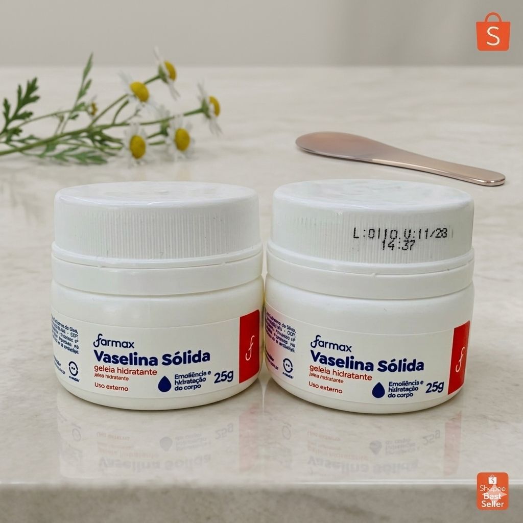 kit 2 Vaselina Solida Farmax Geleia 25g