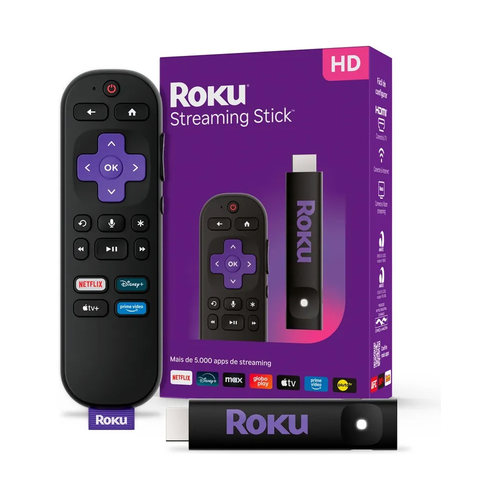 Roku Streaming Stick 3840BR HD Bluetooth Wi-fi Dual Band