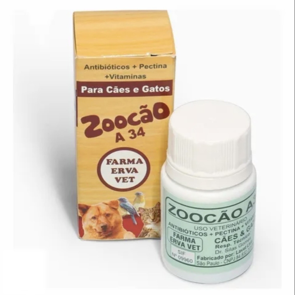 Zooção - Contra Cinomose, Parvovirose e Enterite Em Cães, Gatos e Pássaros - 10 Cápsulas em Oferta na Shopee