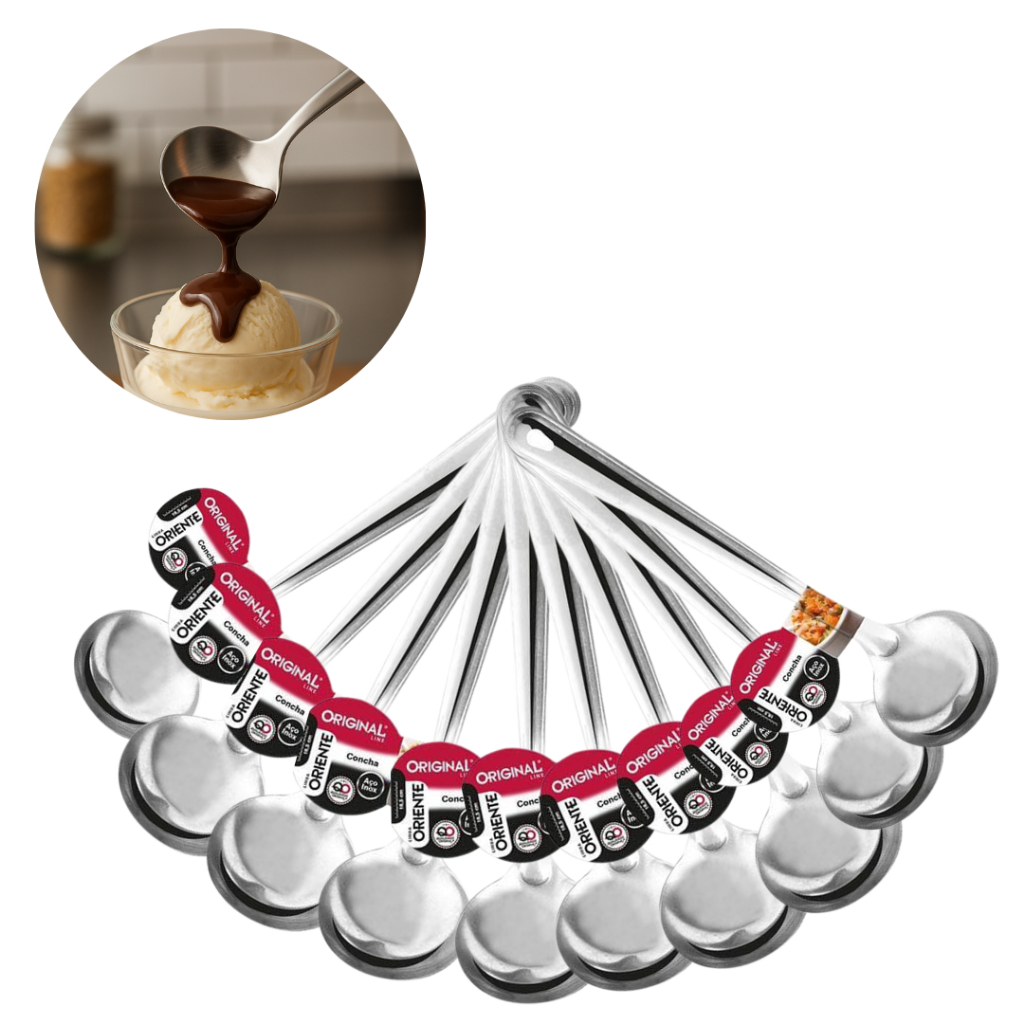 Kit 20 Mini Concha Pequena Pra Servir Molho Caldo Metal Inox em Oferta na Shopee