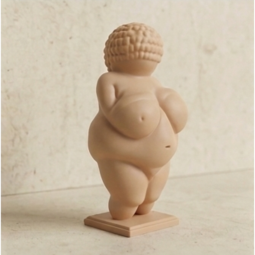 Escultura Estátua Vênus de Willendorf Enfeite Decorativo Presente Sala Quarto Escritório Aparador Estante Mesa