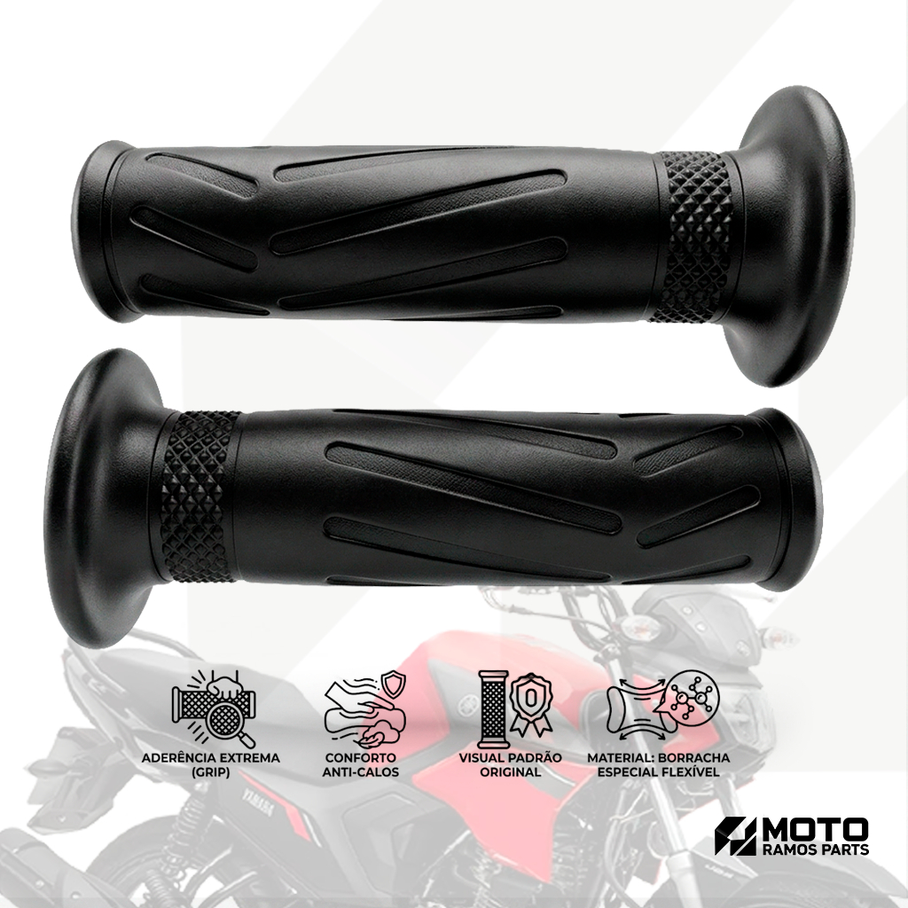 Par Manopla Punho Moto Ybr 125 Factor 125 Factor 150 Fazer 250 Fazer 150 Xtz 125 250 Modelo Original