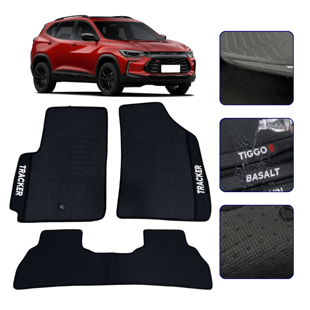 Jogo de Tapetes Automotivo Tracker Turbo 2020 2021 2022 2023 2024 2025 2026 Kit 