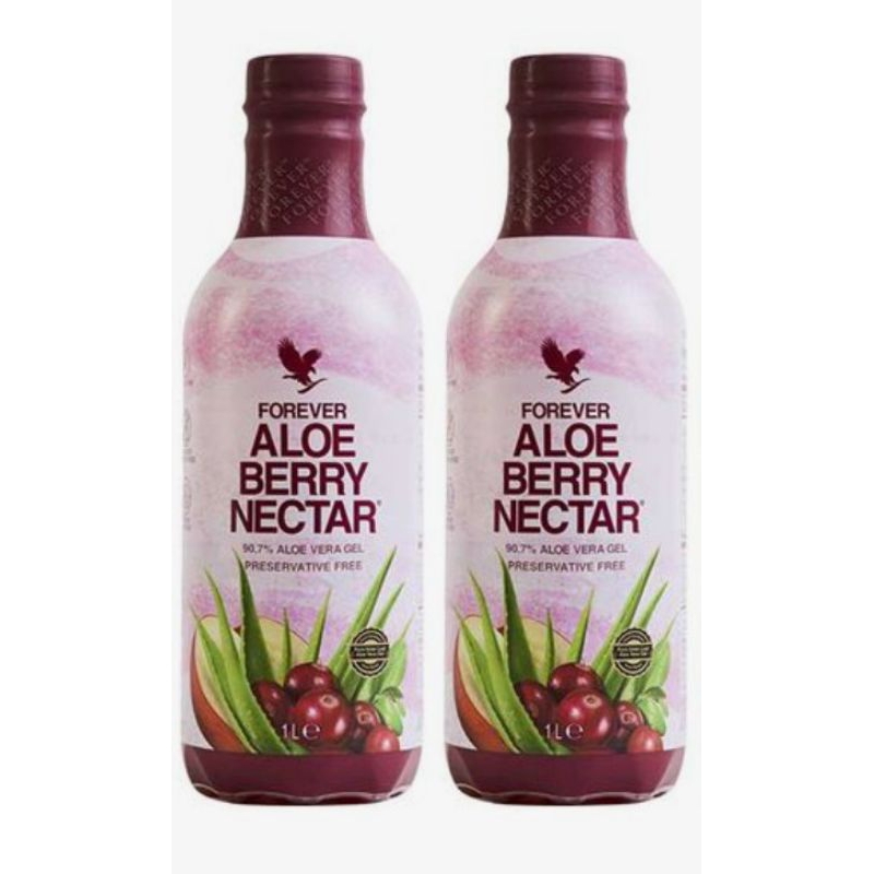 KIt 02 Aloe Vera Gel Suco De Babosa Com Uva do Monte Berry Nectar 2L Forever living original