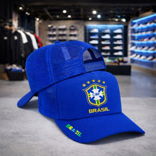 BONÉ UNISSEX BRASIL ESTILO TRUCKER TELINHA COPA DO MUNDO 2026  PROTEÇÃO SOLAR AJUSTÁVEL ATVIDADES ESPORTIVAS em Oferta na Shopee
