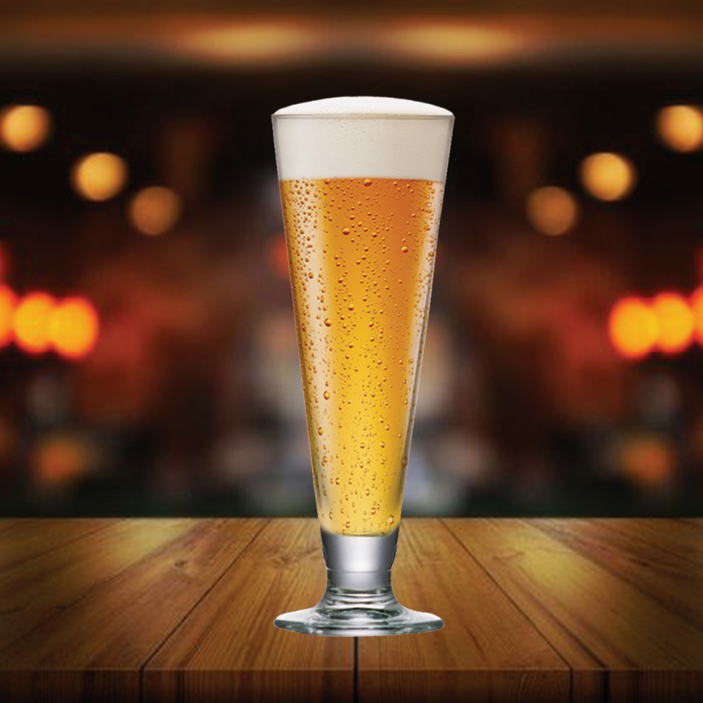 Taça de Cristal Tulipa Reta, Taça de Cerveja 300ml - Ruvolo