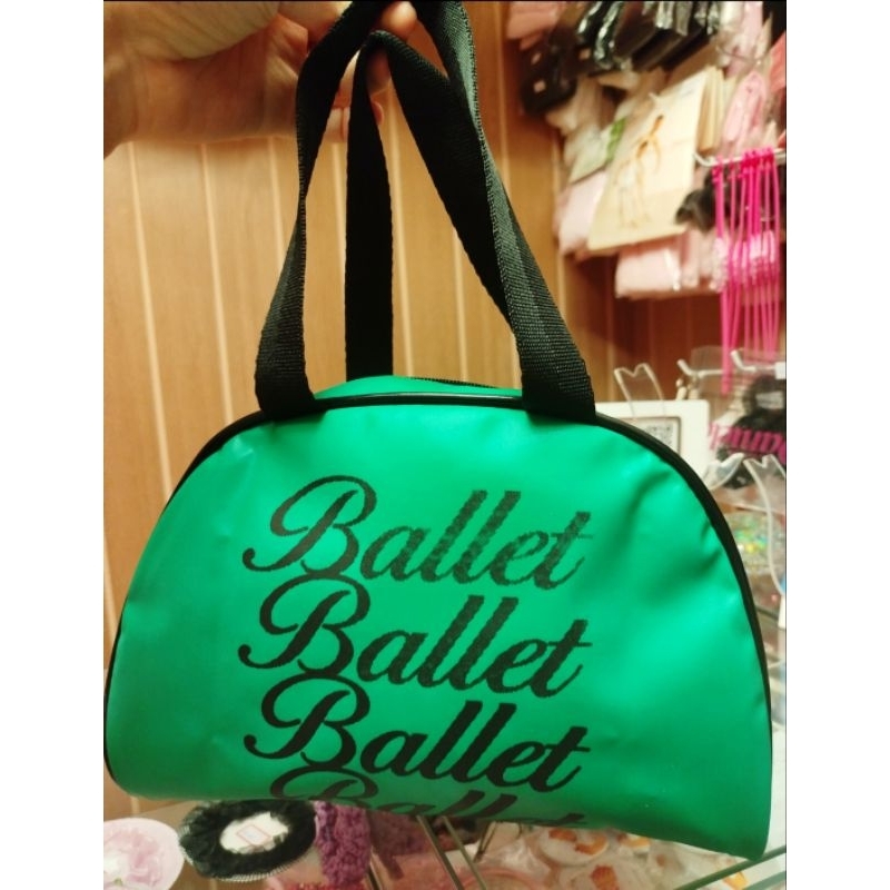 Bolsa ballet Capezio cor verde