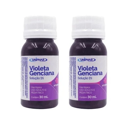 KIT VIOLETA GENCIANA 1% 30ML - UNIPHAR