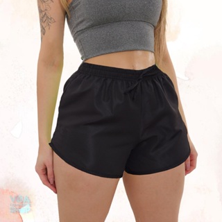 Short Tactel Feminino Levinho Liso para usar em Academia Praia Shortinho em Oferta na Shopee