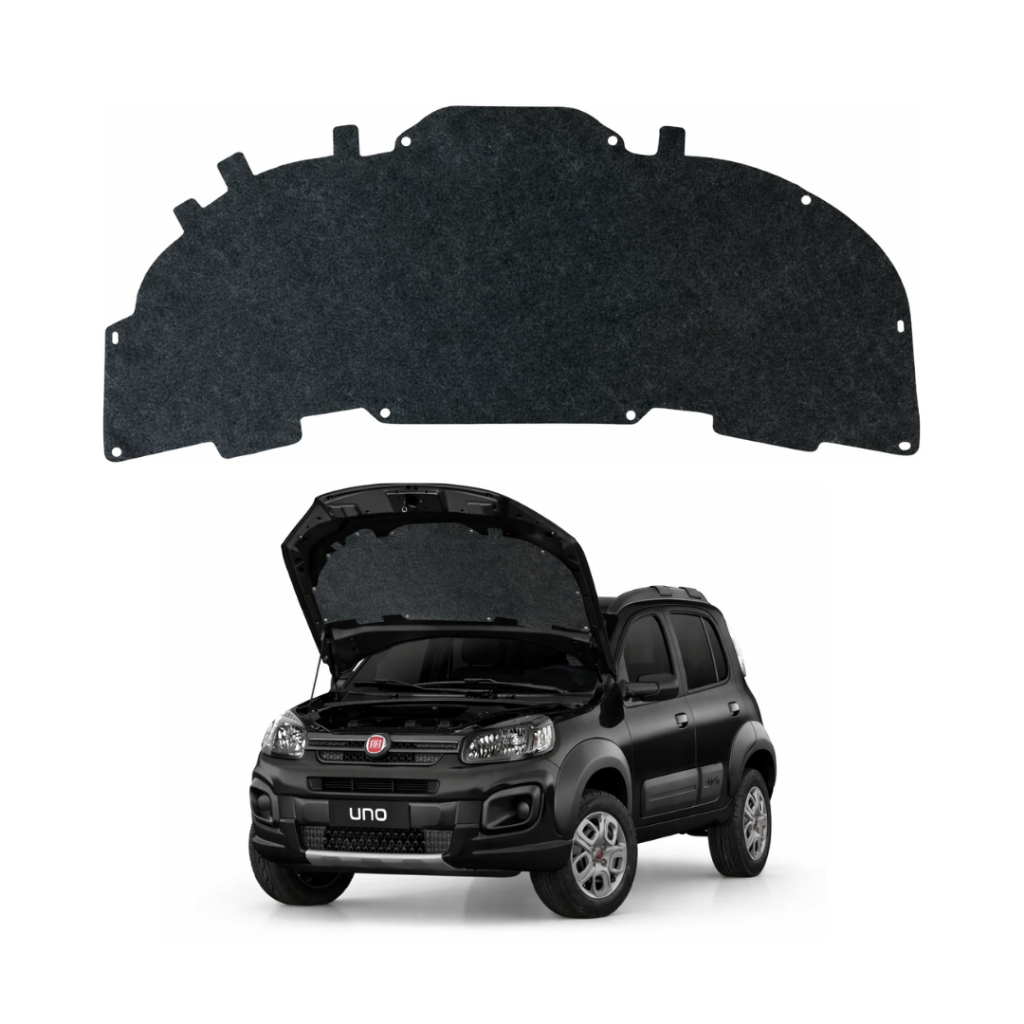 Manta Forro Capô Fiat Uno / Fiorino 2011 2012 2013 2014 2015 2016 2017 2018 2019 2020 Grud Capu