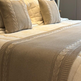 Kit Peseira + 2 Capas Almofada 45x45cm | Tricô Premium | Toque Macio | Alta Durabilidade | Decore com Sofisticação em Oferta na Shopee