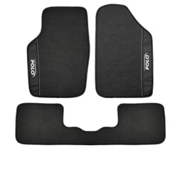 Tapete Polo Borracha Tapete Do Polo Tsi Preto Tapete Vw Polo 2003 a 2015 Impermeável Bordado