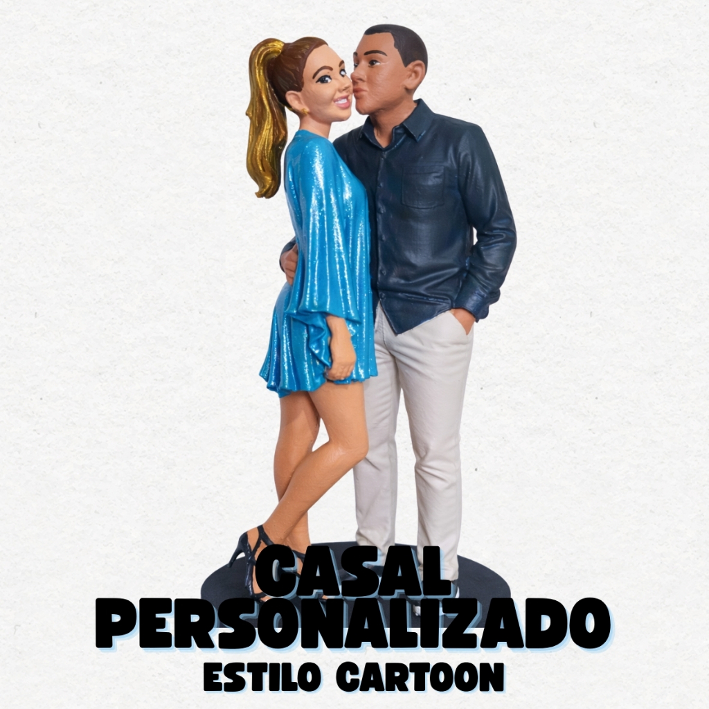 Miniatura Bonecos Casal ou Dupla 3D Personalizada