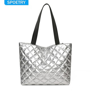 SPOETRY Bolsa Feminina Casual de Nylon Nova Grande Ombro Tote