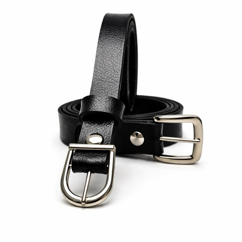 Kit 2 Cintos Femininos Dois Modelos Fino Larguras 1.5cm e 2.0cm Fivelas Pratas Moda Blogueira – Duda/Ana em Oferta na Shopee