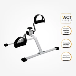 Mini Bicicleta Cicloergômetro Pedal Cicle Exercício Sentado para Fisioterapia Portátil - WCT Fitness
