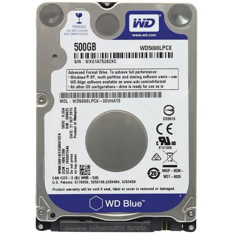 HD 500GB Slim 2.5 Notebook/Xbox/PS3/PS4 - Disco Rígido Interno SATA com NF e Garantia