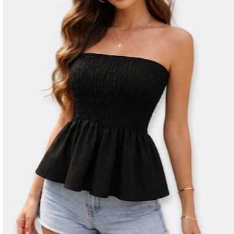 Blusa Cropped Feminina Tomara que Caia Floral Colorida Tamanho Único Tecido Leve Moda Verão Elegante