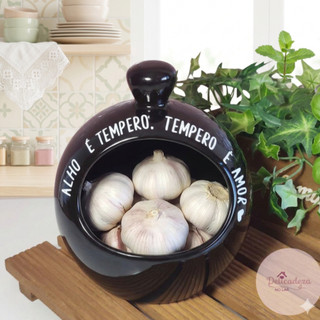 Porta Alho Gourmet - Delicadeza no Lar - PRETO