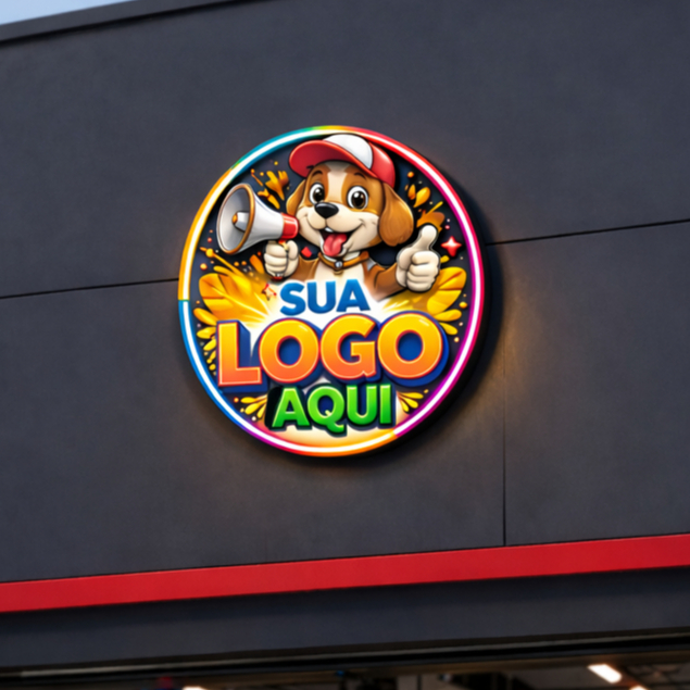 Placa Painel Para Loja Fachada Pvc Personalizado Sua Logo PVC 3MM