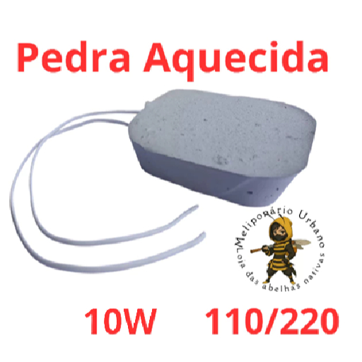 Aquecedor para abelhas pedra aquecida 10w 110/220v compativel com termostato e controlador de temp