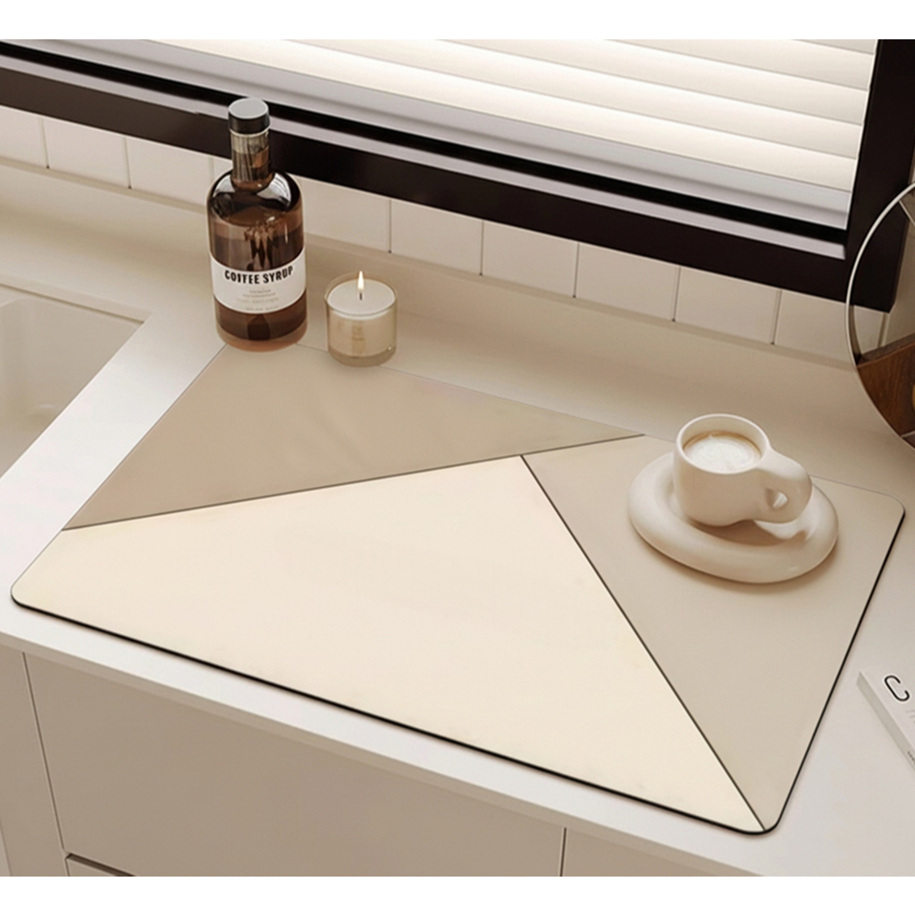 Tapete Escorredor De Louça Em Microfibra Super Absorvente Antiderrapante  Dobrável Aparador De Louça em Oferta na Shopee