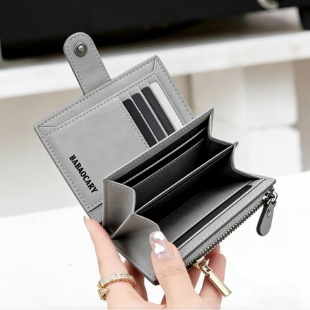 Carteira Vintage De Couro PU Masculina Com Zíper Porta-Moedas Para Cartão De Grande Capacidade-Presente De Dia Dos Pais