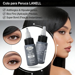 Cola lanell 30ml para cabelo e cílios hair bonding glue super bond em Oferta na Shopee