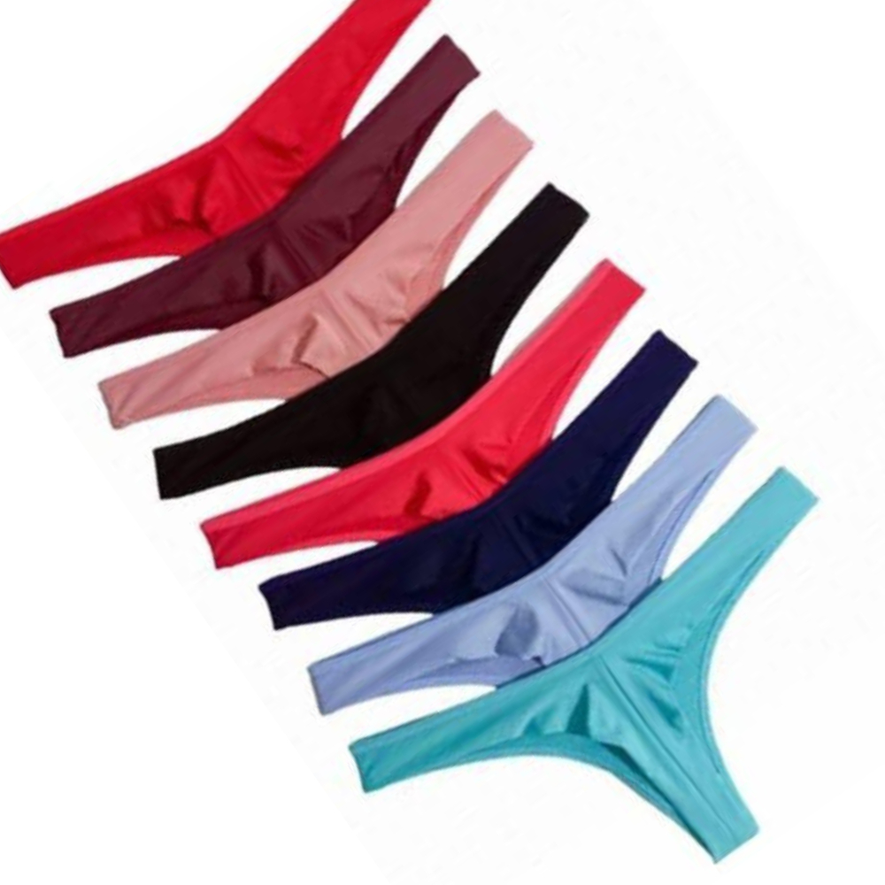 Kit com 3 Calcinhas Fio Dental Duplo Empina Bumbum Conforto Sensual Levanta Bumbum