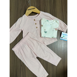 Trio Carters Body Calça e Cardigan Bebê Menina Coleção Nova em Oferta na Shopee