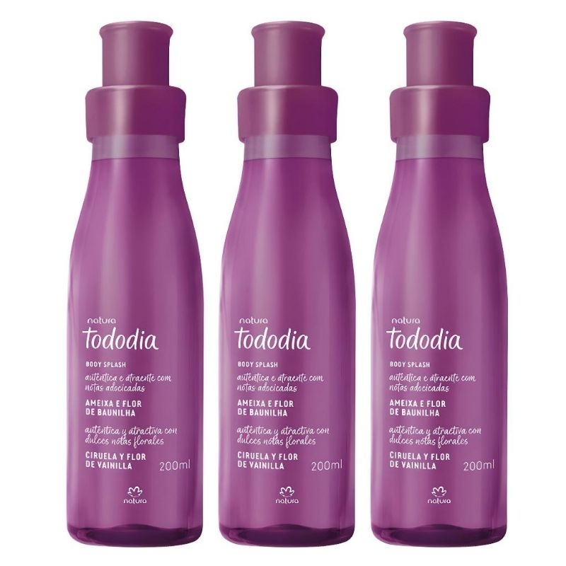 kit Tododia Body Splash Ameixa 200ml Natura