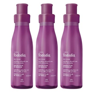 kit Tododia Body Splash Ameixa 200ml Natura