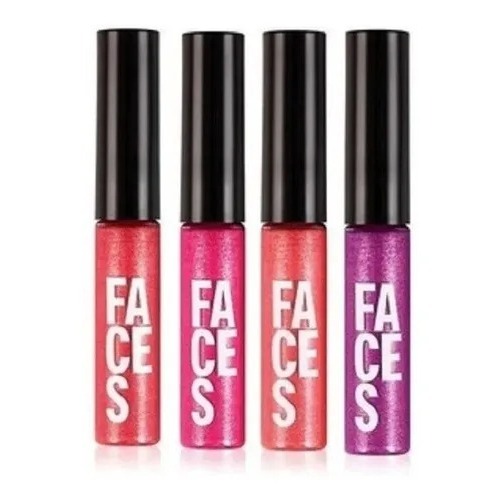 Batom Líquido Super Brilho Natura Faces 3,9 ml | Vermelho Love | Roxo Life