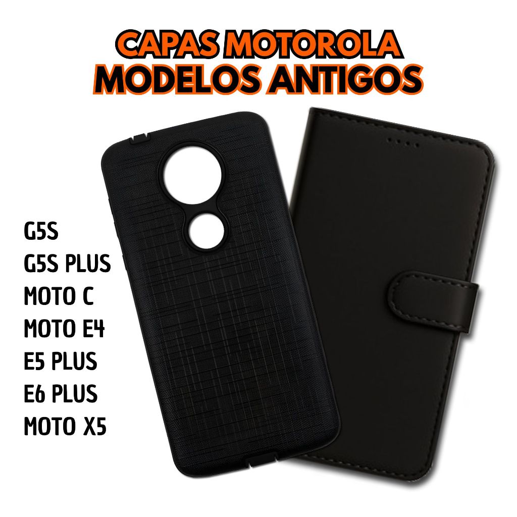 Capa Case para Smartphone Motorola G5S / G5S PLUS / MOTO C / MOTO E4 / E5 PLUS /E6 PLUS /MOTO X5