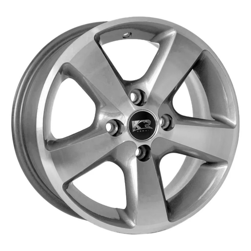 Kit 4 Rodas Aro 13 4x100 Corsa Prisma Celta Kadett Black Gloss Krmai K27