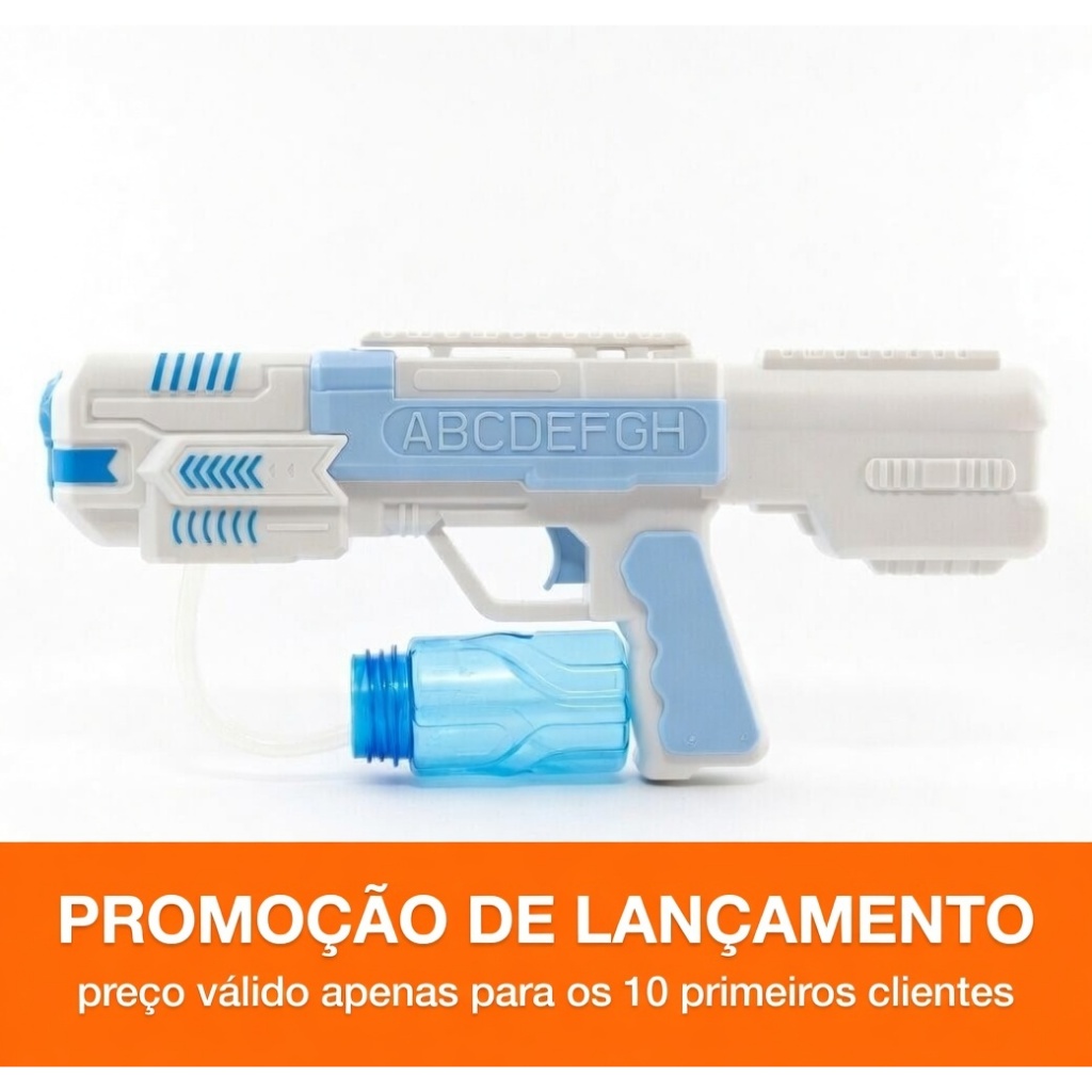 Pistola de Água Automática Infantil Lançador Jato Forte Longo Alcance Brinquedo Verão Piscina