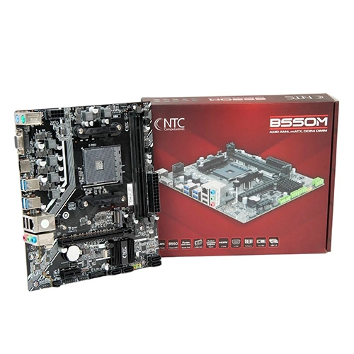 Placa mãe NTC B550M AMD AM4 mATX Preto