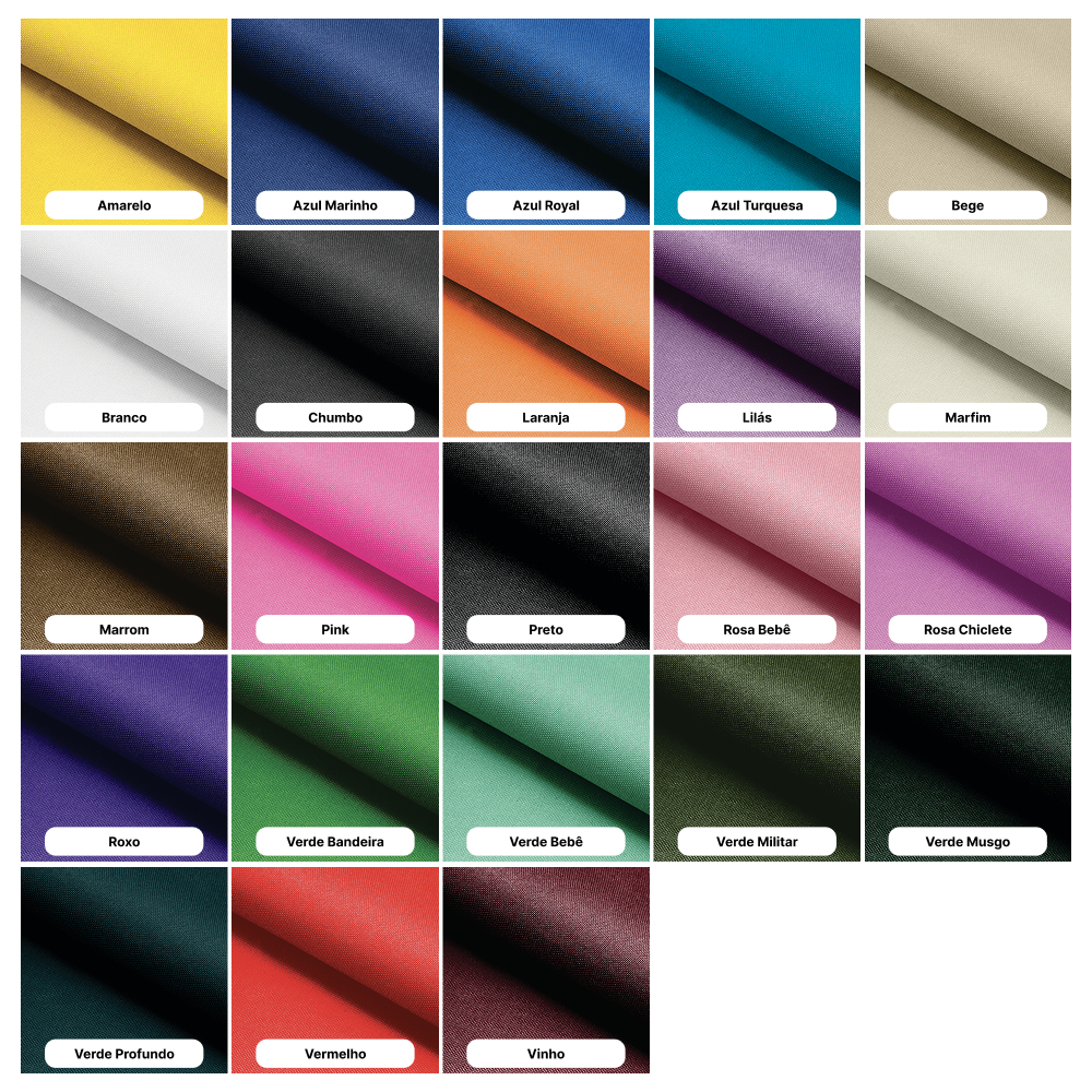 8 Metros Tecido Nylon 600 PVC Impermeável Para Sublimação Diversas Cores Largura 1,50m