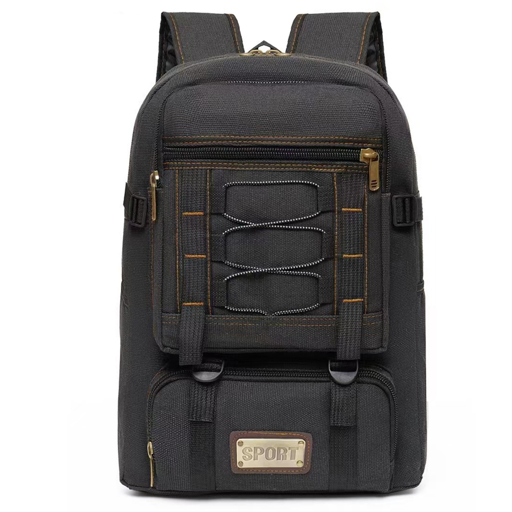 Mochila de Lona Vintage Estilo Retrô Unissex Casual e Durável para Dia a Dia e Viagem em Oferta na Shopee