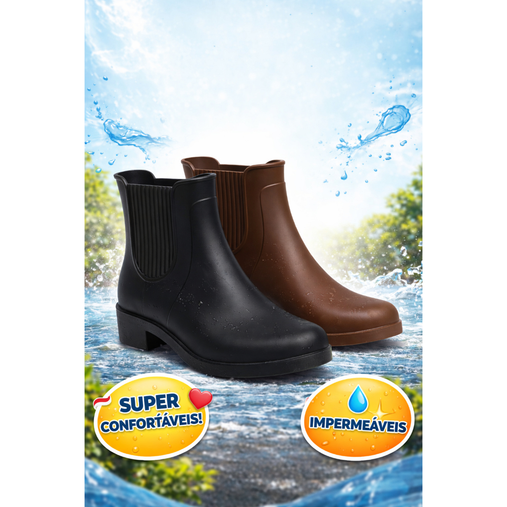 GALOCHA EMBORRACHADA ANTIDERRAPANTE PARA TRABALHO CHUVA