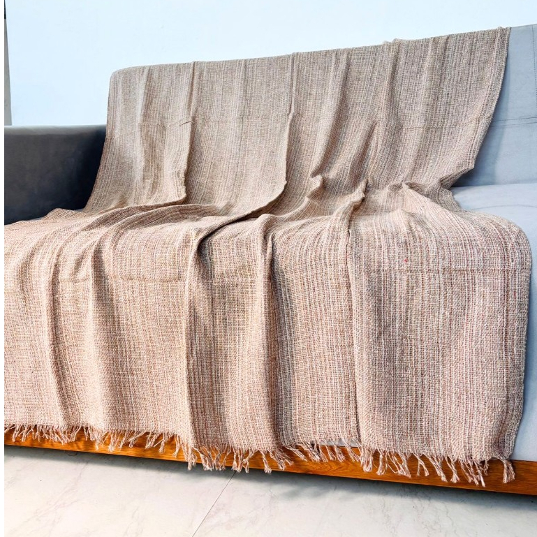 Manta Para Sofá Luxuosa Decoração Sala Várias Cores Tamanho 210X120 |  King Grande Protetora, 100% Algodão