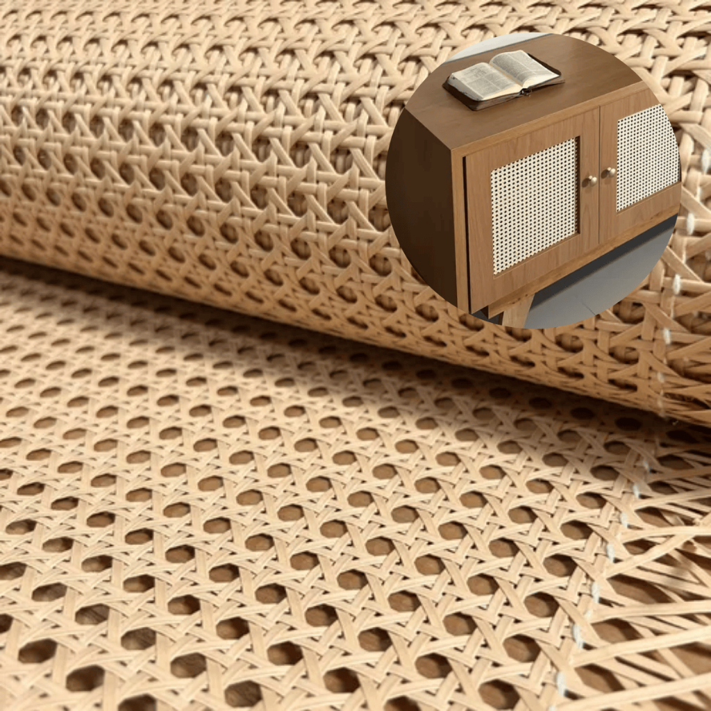 Palhinha Indiana Sextavada Tela Natural Rattan 1 e 2mx50cm Bege Sintética Vários Tamanhos Marcenaria em Oferta na Shopee