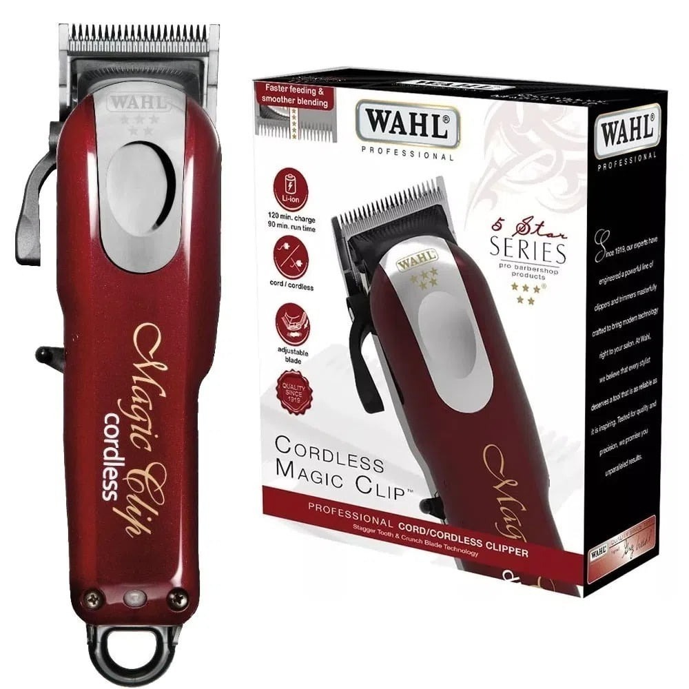 Máquina De Cortar Cabelo Sem fio Wahl Magic Clip Cordless Original