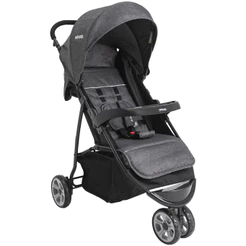 Carrinho de Bebe para Passeio Kiddo Trio Melange Grafite