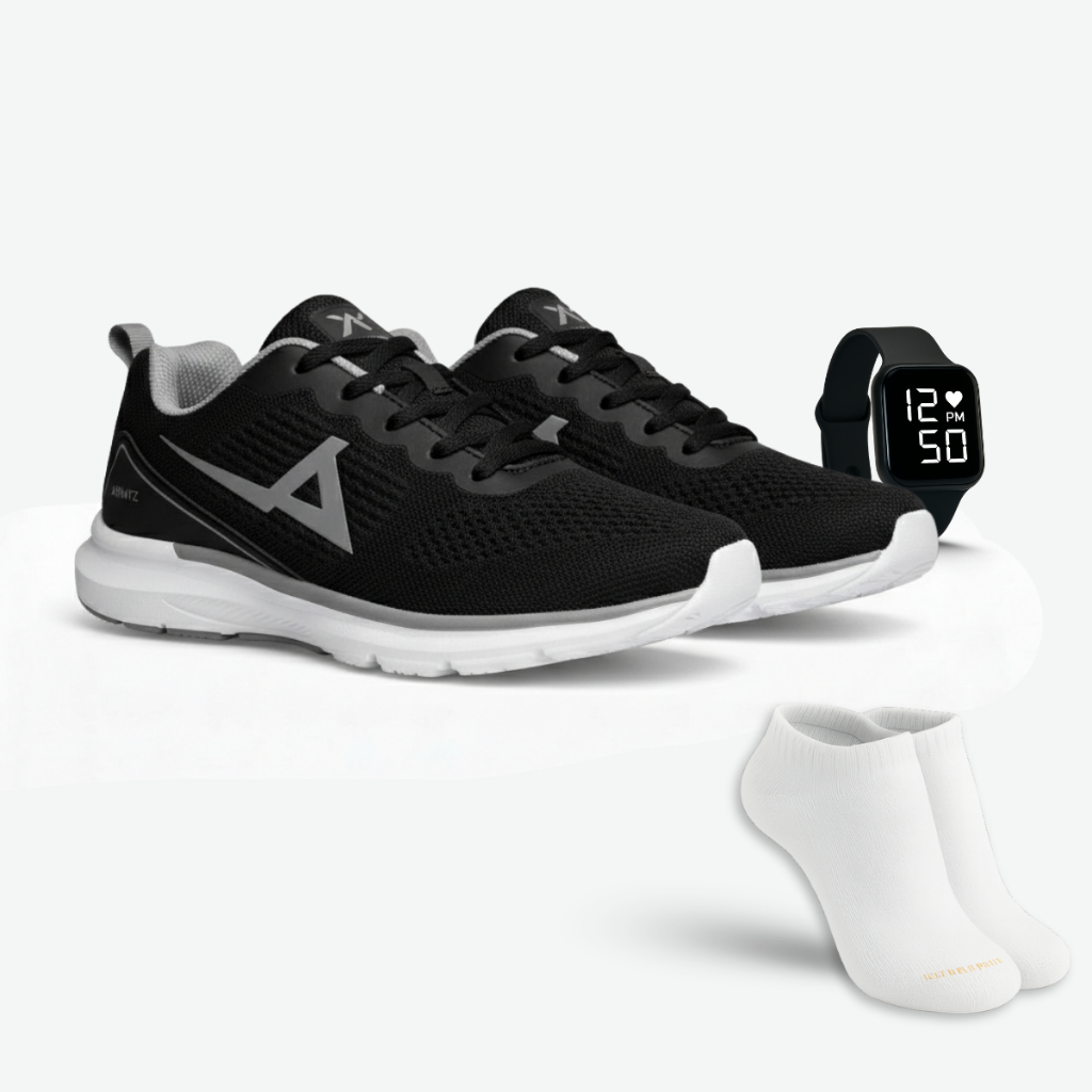 Tenis Esportivo Feminino Masculino Caminhada Academia Leve Macio Confortavel+ Relógio Digital + Meia