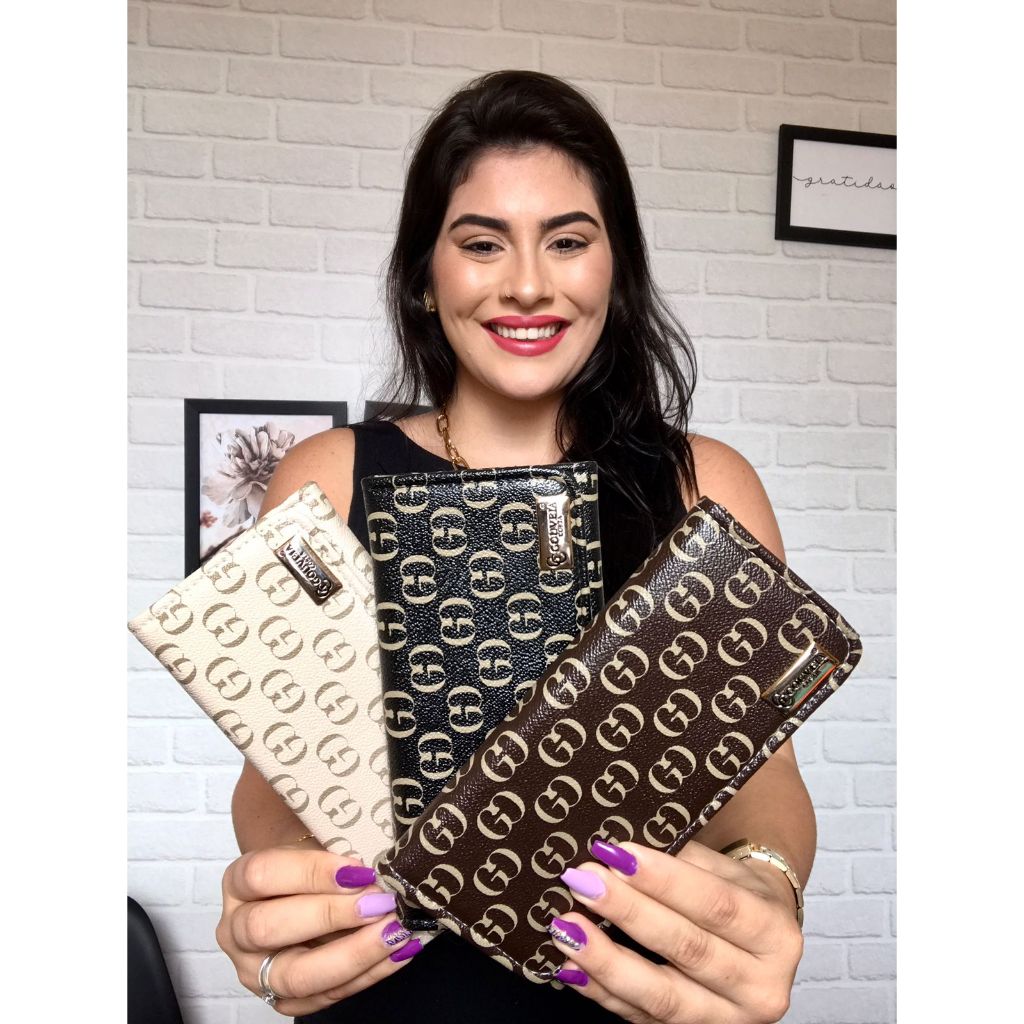 Carteira Feminina Varias Cores e Modelos Couro